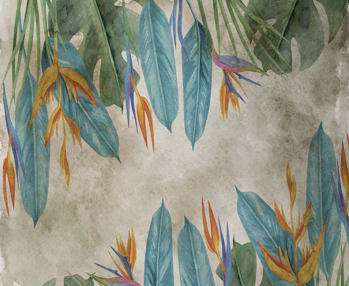 Fototapet Living Abstract Tropical Leaves