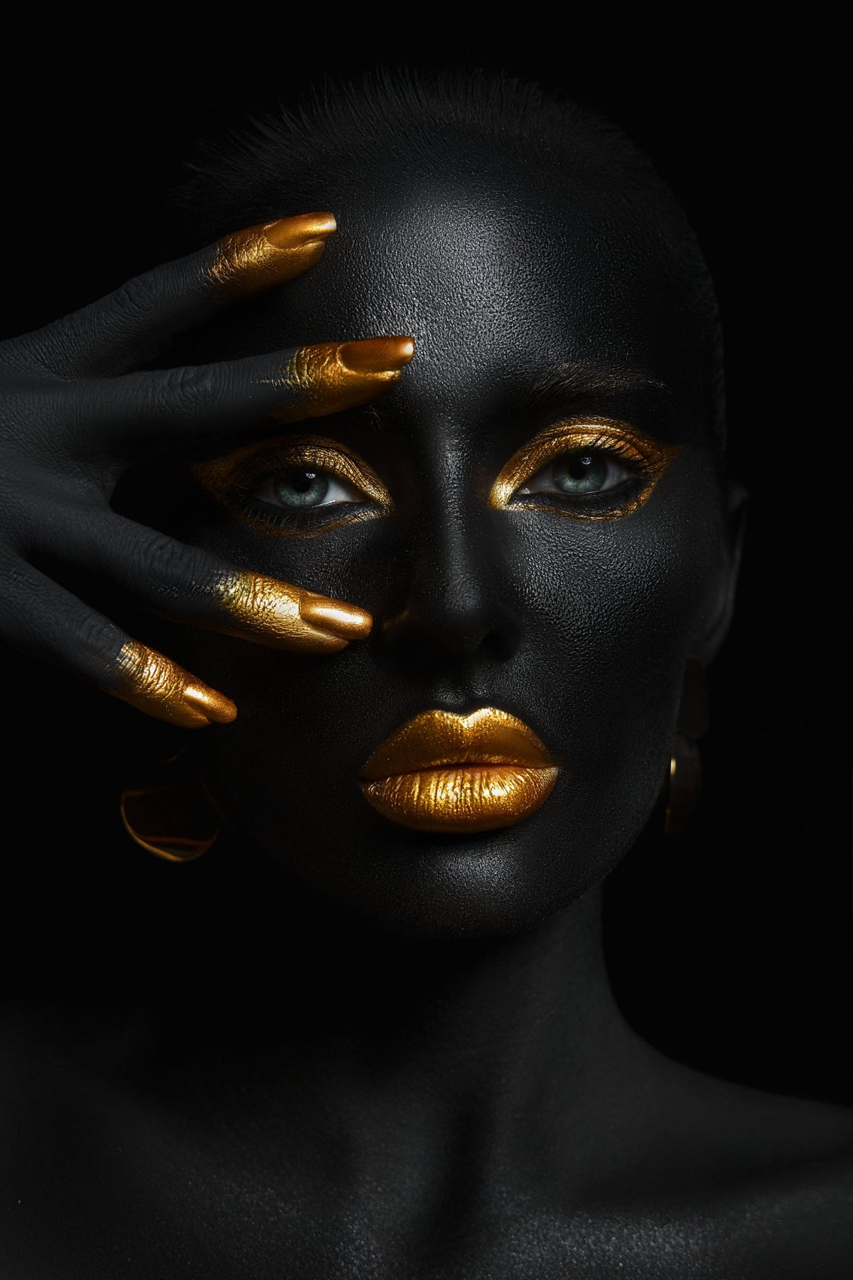 Tablou Canvas Gold Makeup 2